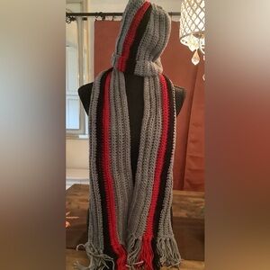 Hand crocheted hat and scarf set